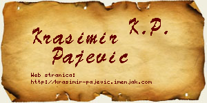 Krasimir Pajević vizit kartica